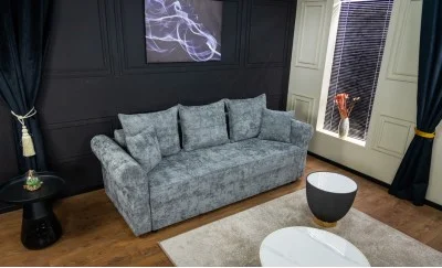 Canapea Extensibilă Elsa Memory Max Gri - Kim 15