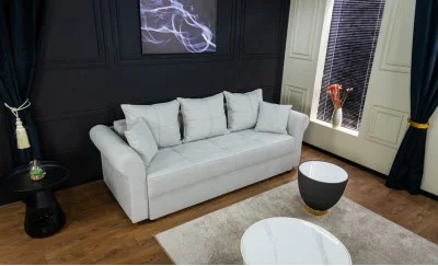 Canapea Extensibilă Elsa Bonell Max Gri Deschis - Lemon 06