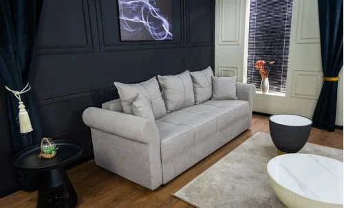 Canapea Extensibilă Elsa Memory Mini, Bej inchis