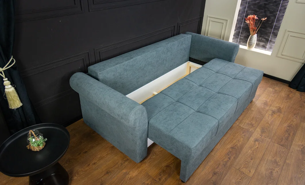 Canapea Extensibilă Elsa Memory Mini, Gri antracit