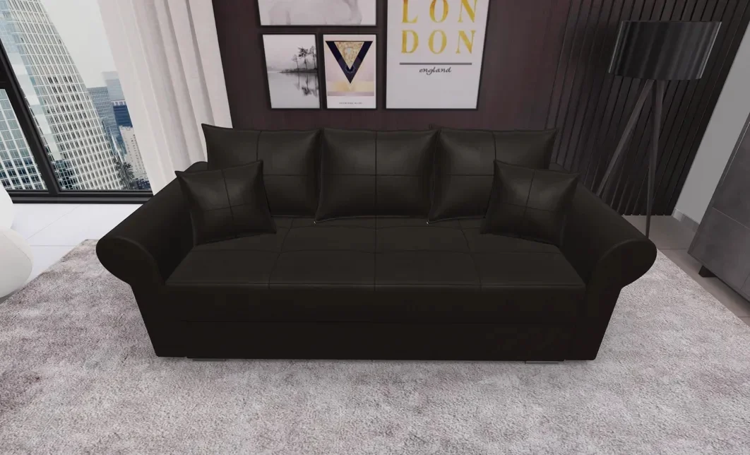 Canapea Extensibilă Elsa Mini, Maro inchis 1