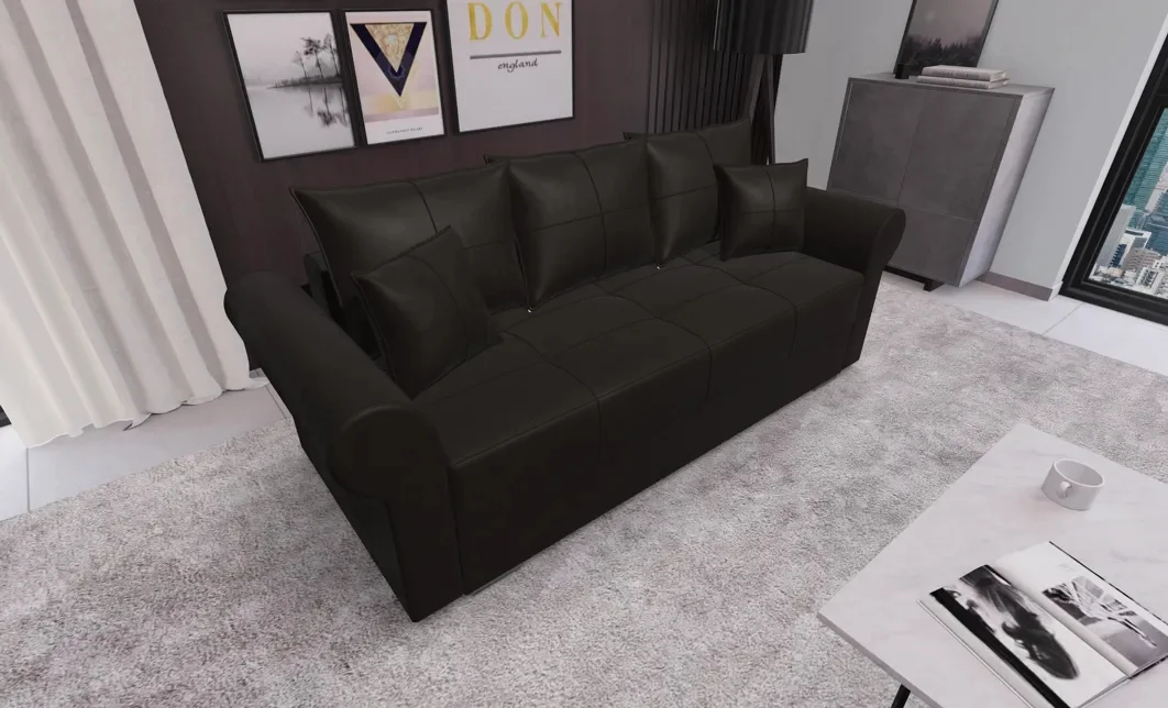 Canapea Extensibilă Elsa Mini, Maro inchis 2