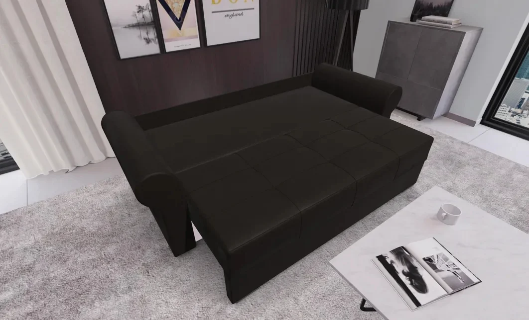 Canapea Extensibilă Elsa Mini, Maro inchis 3