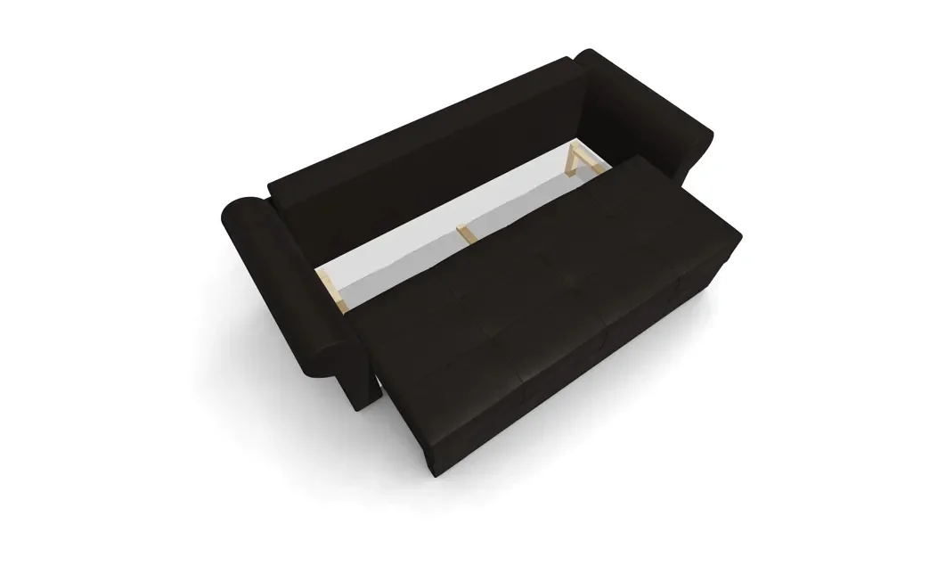 Canapea Extensibilă Elsa Mini, Maro inchis 4