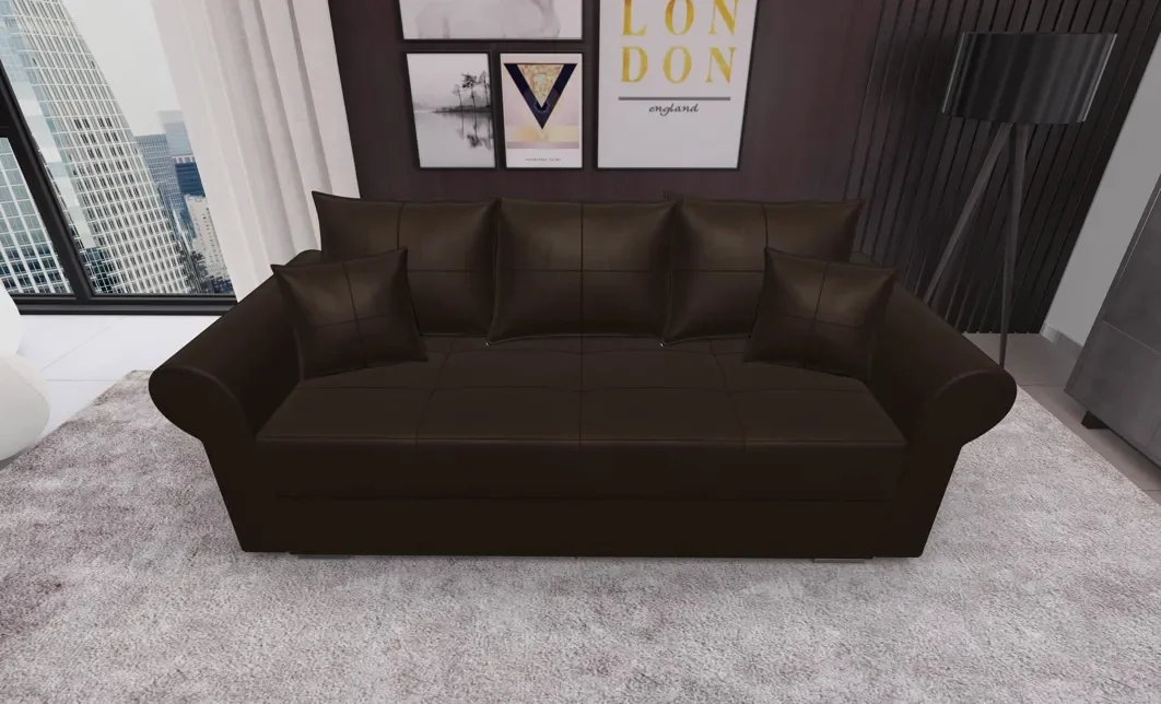 Canapea Extensibilă Elsa Mini, Maro castaniu 1