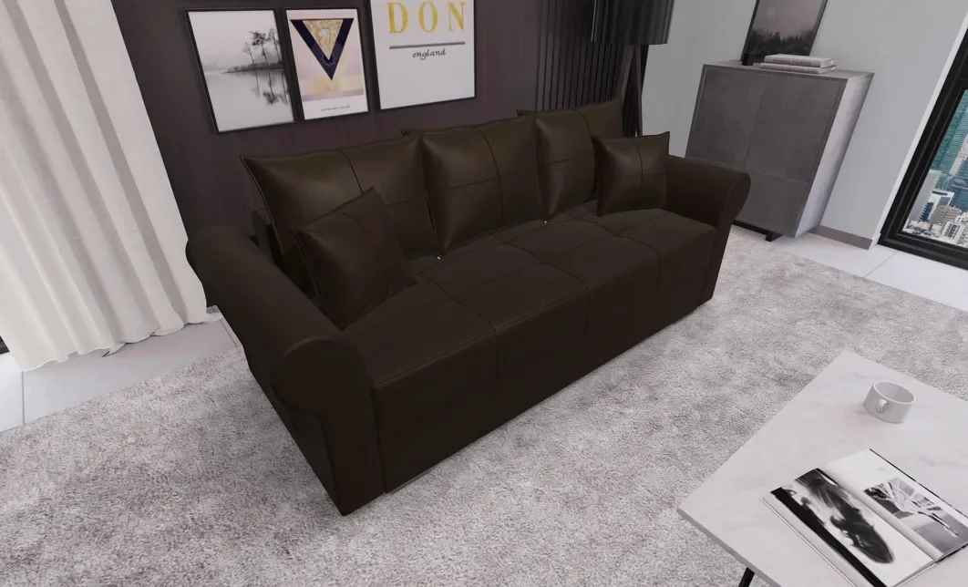 Canapea Extensibilă Elsa Mini, Maro castaniu 2