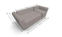 Canapea Extensibila Lacrima Mini, Bej 5