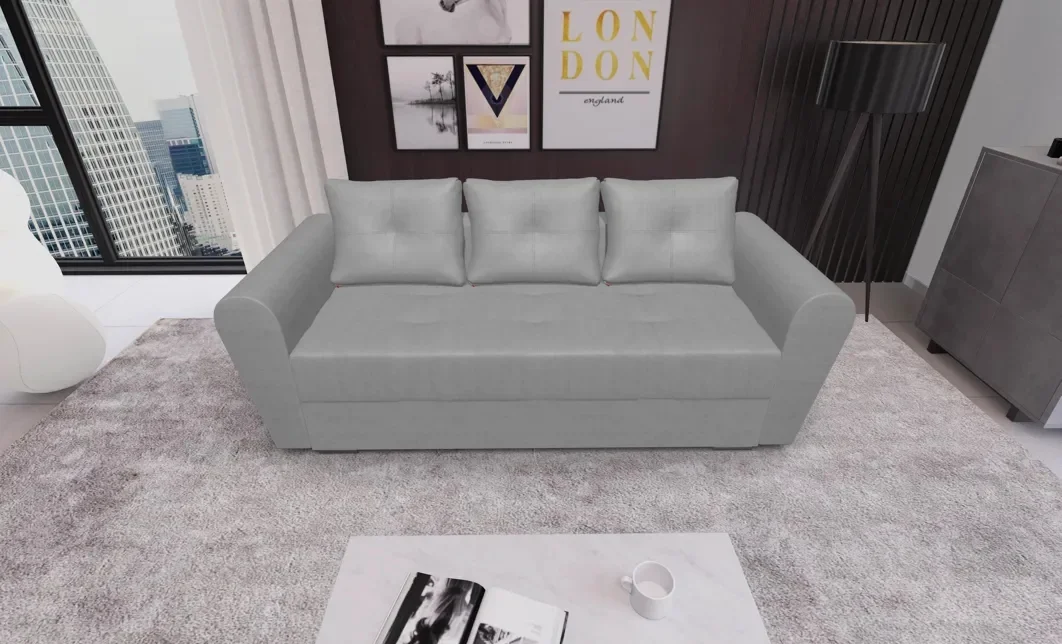 Canapea Extensibila Lacrima Mini, Gri deschis