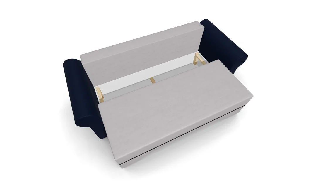 Canapea Extensibilă Mona Bonell Mini, Crem/Albastru inchis 4