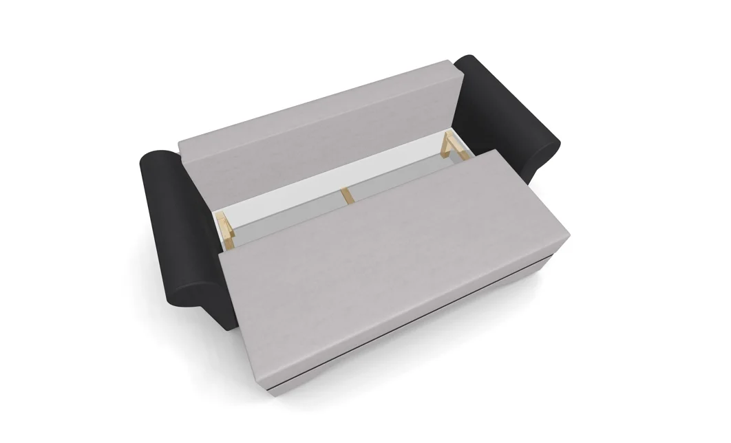 Canapea Extensibilă Mona Bonell Mini, Crem/Gri carbune 4