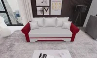 Canapea Extensibilă Mona Bonell Mini, Crem/Rosu