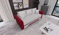 Canapea Extensibilă Mona Bonell Mini, Crem/Rosu 2