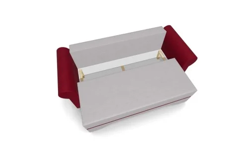 Canapea Extensibilă Mona Bonell Mini, Crem/Rosu