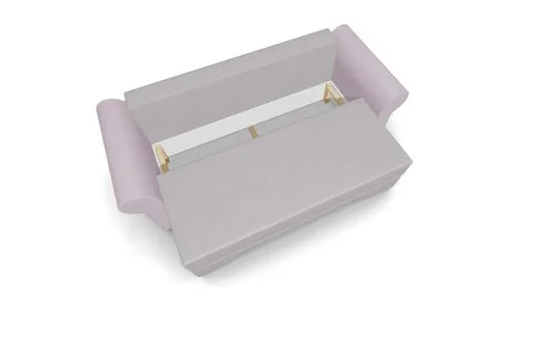 Canapea Extensibilă Mona Bonell Mini, Crem/Violet