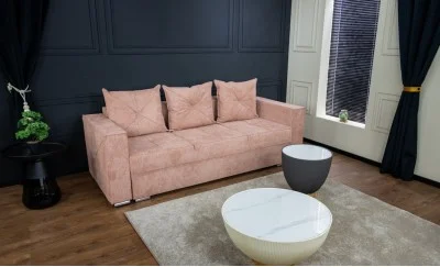 Canapea Extensibilă Porto Mini Roz - Aragon 62