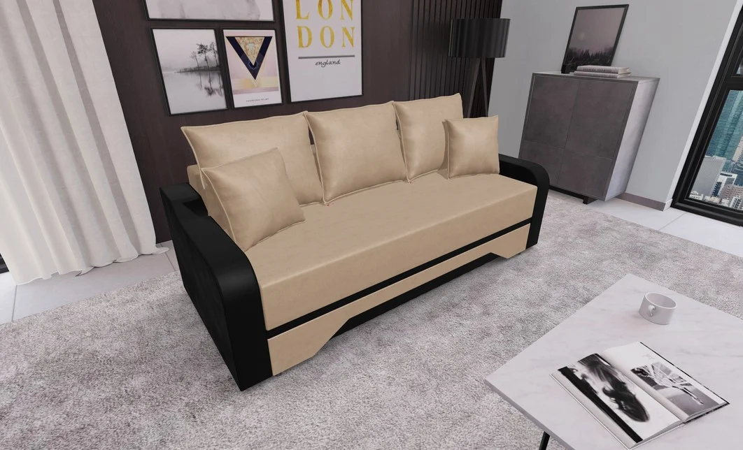 Canapea Extensibila Royal Mini, Maro deschis 2