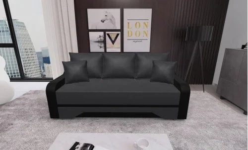 Canapea Extensibila Royal Mini, Gri carbune