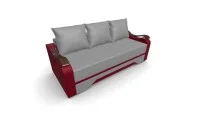 Canapea Extensibila Sally Mini, Gri/Rosu 7