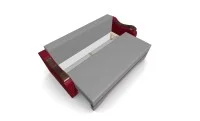 Canapea Extensibila Sally Mini, Gri/Rosu 6