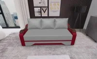 Canapea Extensibila Sally Mini, Gri/Rosu 1