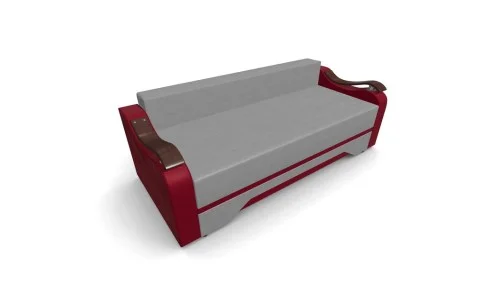 Canapea Extensibila Sally Mini, Gri/Rosu