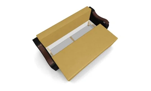 Canapea Extensibila Sally Mini, Mustar/Negru