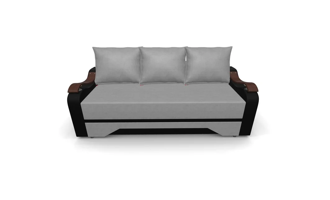 Canapea Extensibila Sally Mini, Gri deschis/Negru 8