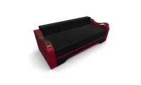 Canapea Extensibila Sally Mini, Negru/Rosu 8