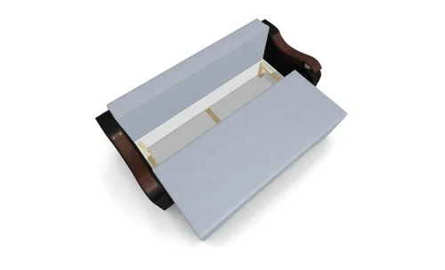 Canapea Extensibila Sally Mini, Argintiu/Negru