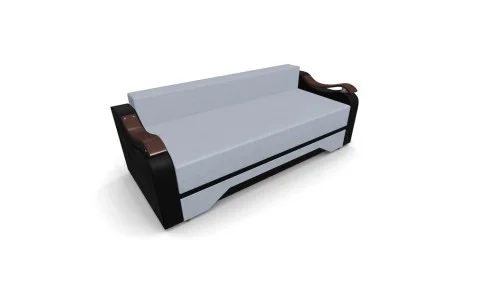 Canapea Extensibila Sally Mini, Argintiu/Negru