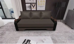 Canapea Extensibila Sally Mini, Maro/Negru