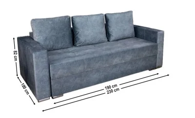 Canapea Extensibilă Vegas Memory Mini, Gri albastrui