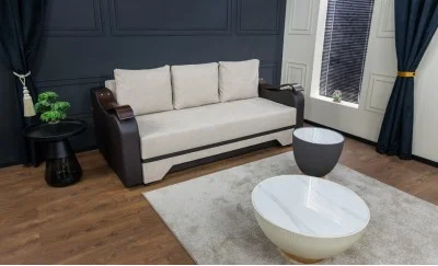 Canapea Extensibilă Sally Bonell Max, Bej - Lemon 13