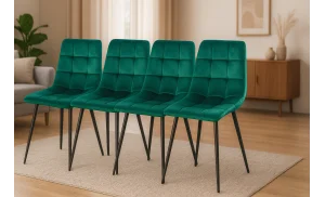 Set 4 Scaune KJC37 Verde