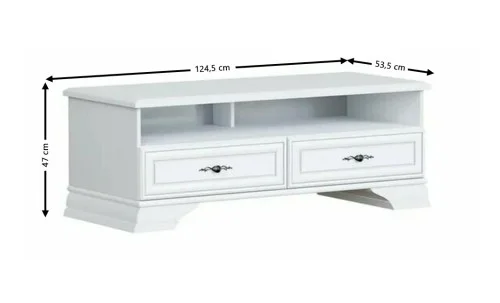 Comodă Living Idento RTV2S, Albă