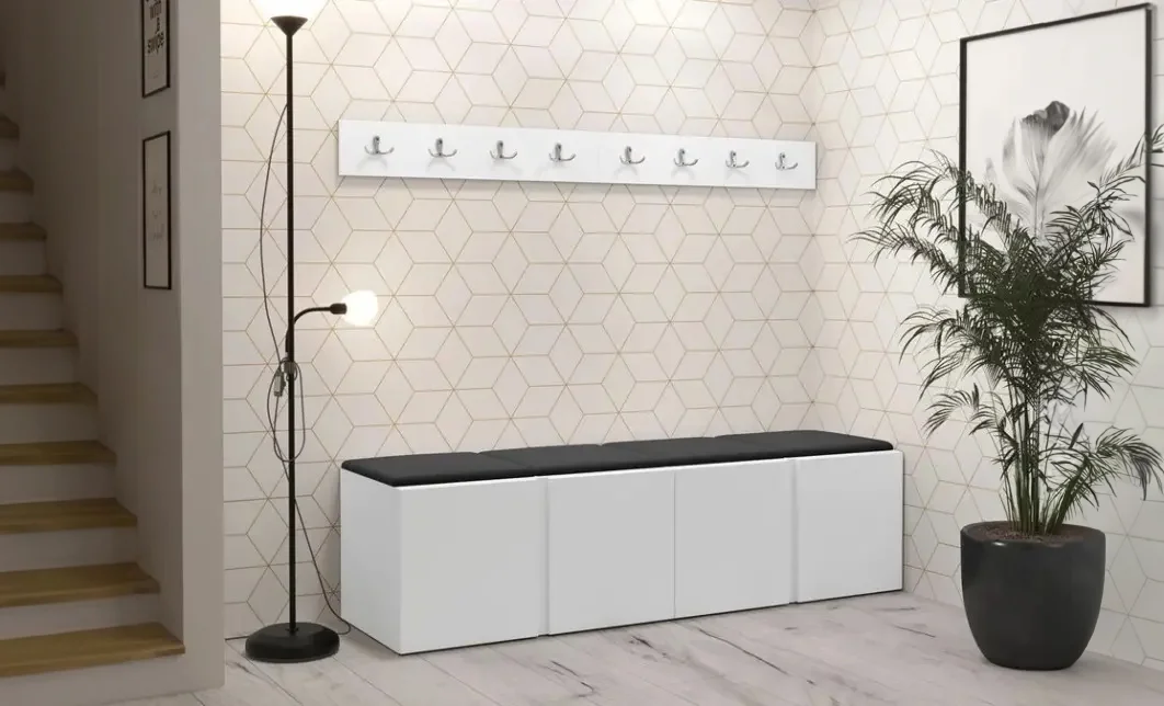 Cuier Hol Luca 14, Alb/Negru - Manila 18