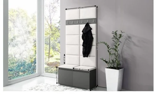 Cuier Hol Max 1, Grafit/Crem - Trinity 1