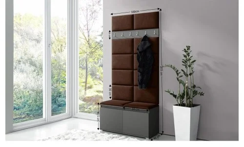 Cuier Hol Max 1, Grafit/Maro - Trinity 7