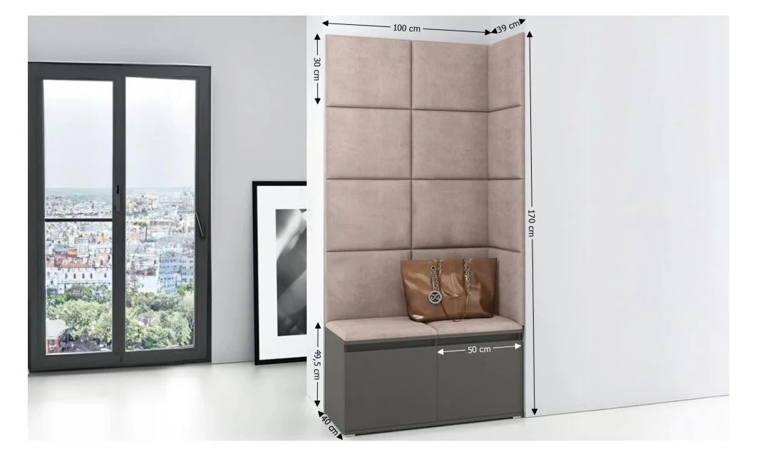 Cuier Hol Max 2, Grafit/ Maro - Trinity 5 1