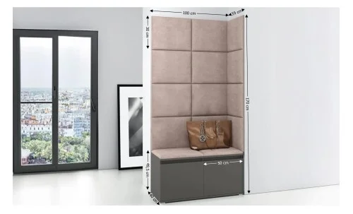 Cuier Hol Max 2, Grafit/ Maro - Trinity 5