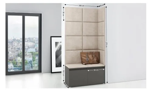 Cuier Hol Max 2, Grafit/ Bej - Trinity 2