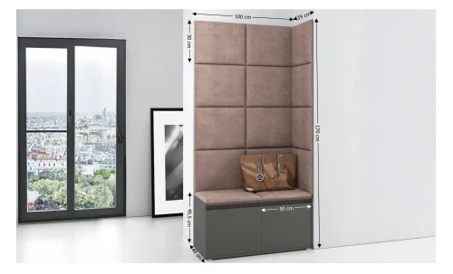 Cuier Hol Max 2, Grafit/ Maro - Trinity 6