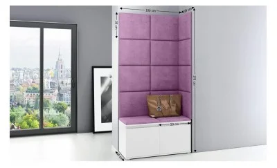 Cuier Hol Max 2, Alb/Mov - Trinity 11