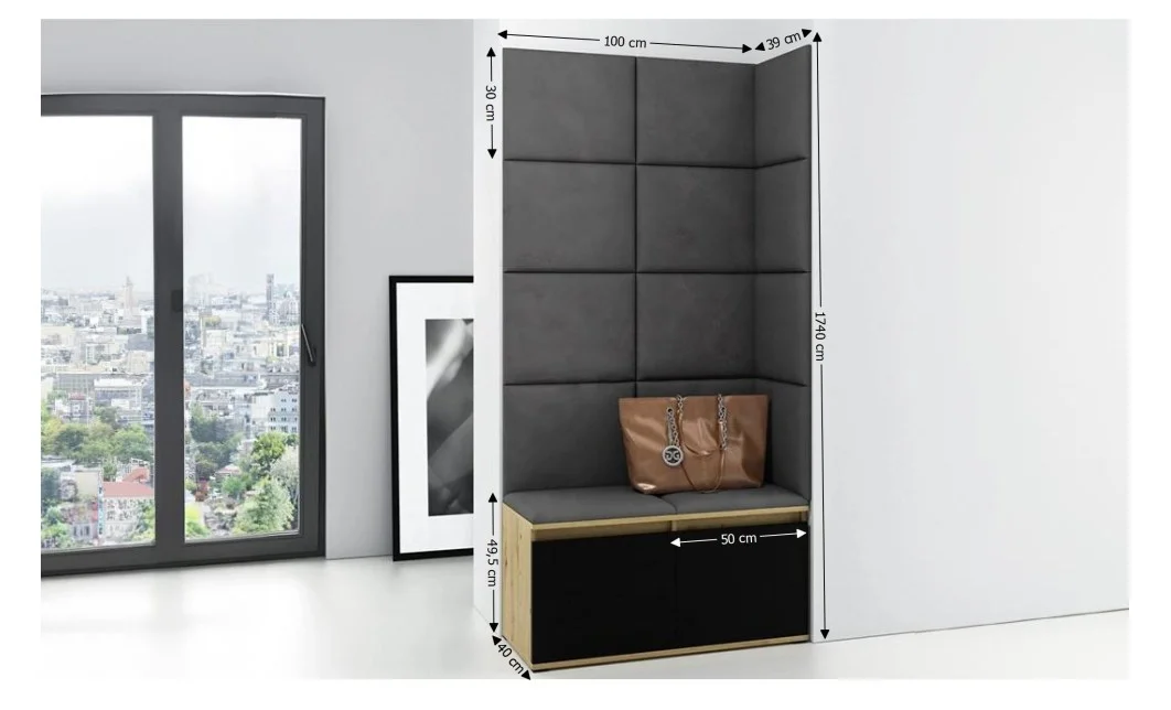 Cuier Hol Max 2, Artisan/ Gri - Trinity 15 1