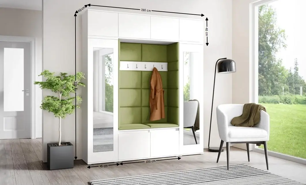 Cuier Hol Max 32, Alb/Verde - Trinity 12 1