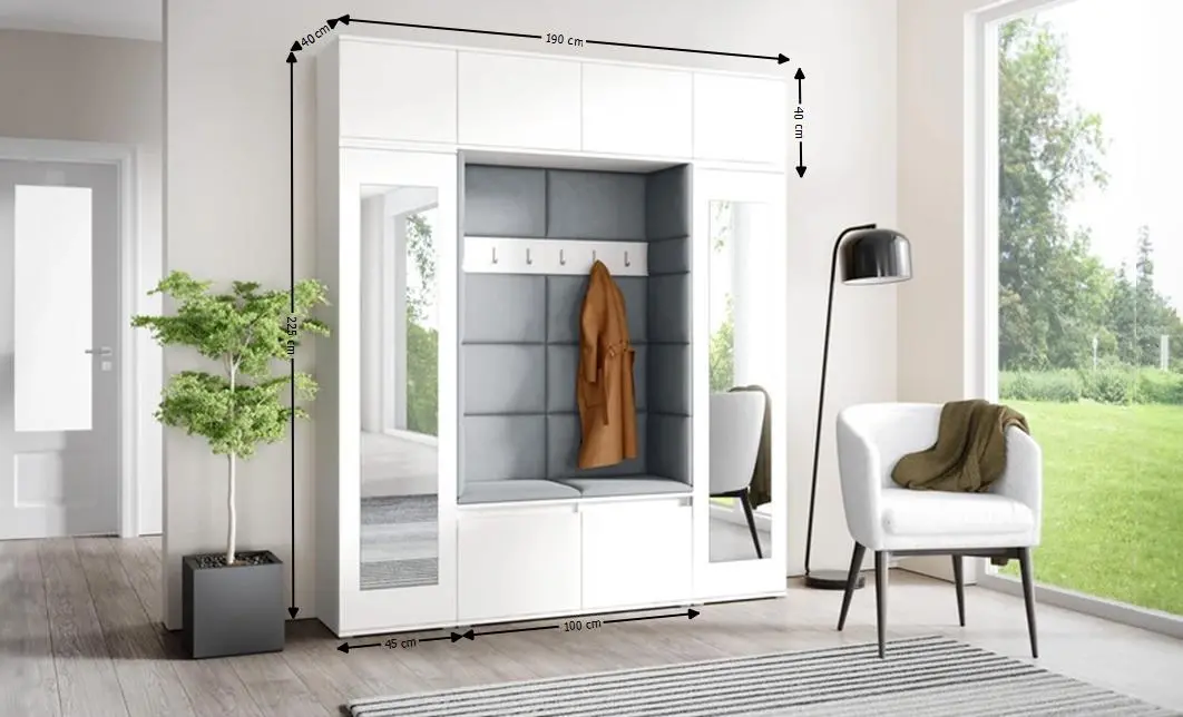 Cuier Hol Max 32, Alb/Gri - Trinity 14 1