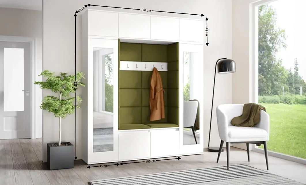 Cuier Hol Max 32, Alb/Verde - Trinity 27 1