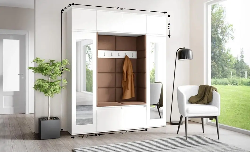 Cuier Hol Max 32, Alb/Maro - Trinity 7 1