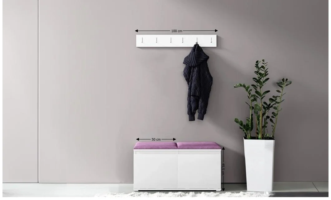 Cuier Hol Max 5, Alb/ Mov - Trinity 11 1