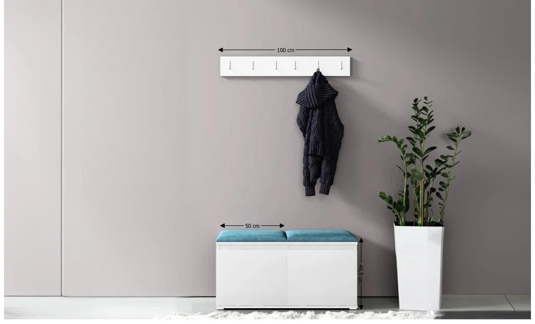 Cuier Hol Max 5, Alb/ Albastru - Trinity 13 1